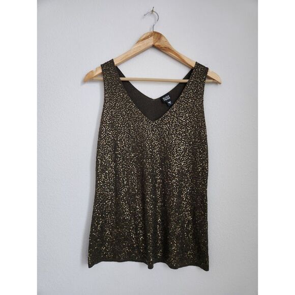 Eileen Fisher Sequin Silk Blend Sleeveless Tank Top | Size S - Picture 1 of 8